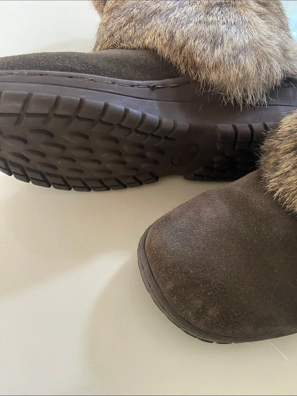 BearPaw Brown Faux Fur Winter Boots
